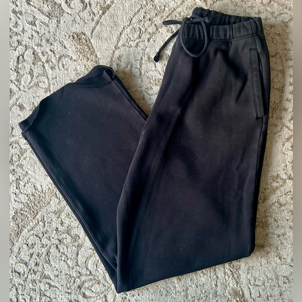 SKIMS Women’s Cotton Fleece Sweatpants - Size Small - Onyx